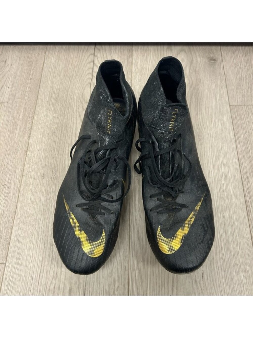 Nike‎ Men’s Mercurial Superfly VI Elite Firm Ground Black and Gold Soccer Cleats